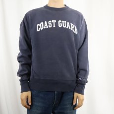 画像2: Champion REVERSE WEAVE "COAST GUARD" プリントスウェット NAVY S (2)