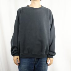 画像2: 90〜2000's Hanes 無地スウェット BLACK XL (2)