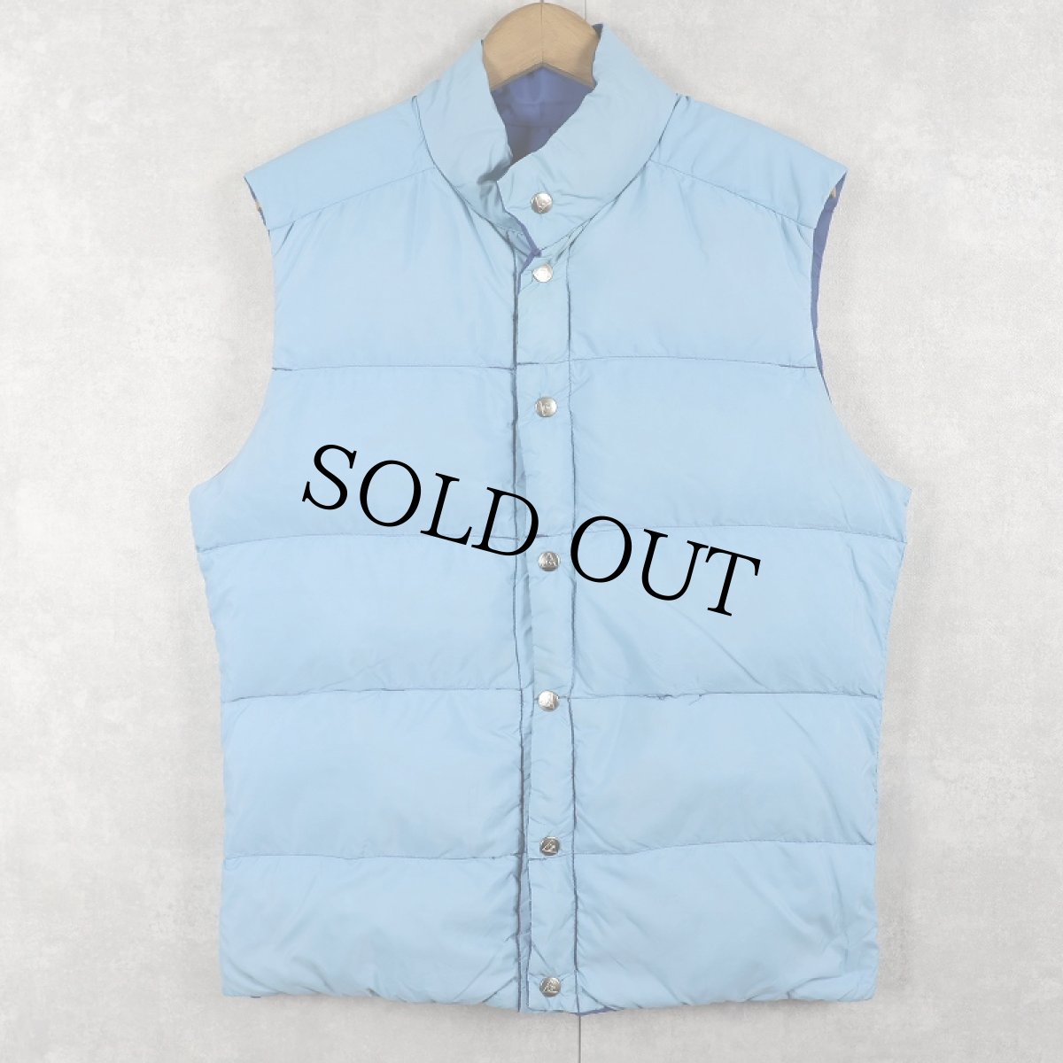 画像2: 80's GERRY USA製 リバーシブル ダウンベスト (2)