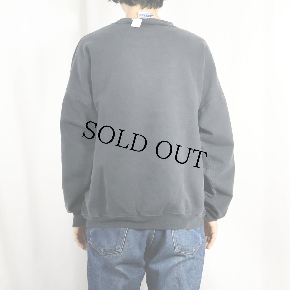 画像3: 90〜2000's Hanes 無地スウェット BLACK XL (3)