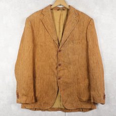 画像1: PETER NETTER ITALY製 ヘリンボーン織り リネンテーラードジャケット (1)