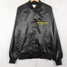 画像2: 80's USA製 "USS ABRAHAM LINCOLN CVN-72" スーベニアジャケット BLACK L (2)