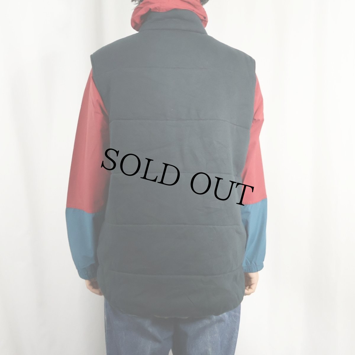 画像3: POLO Ralph Lauren 中綿入り スウェットベスト BLACK L (3)