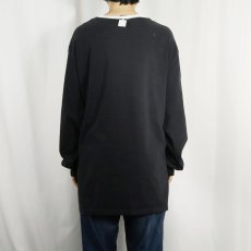 画像3: 90's POLO SPORT Ralph Lauren USA製 ロゴプリントロンＴ BLACK XL (3)