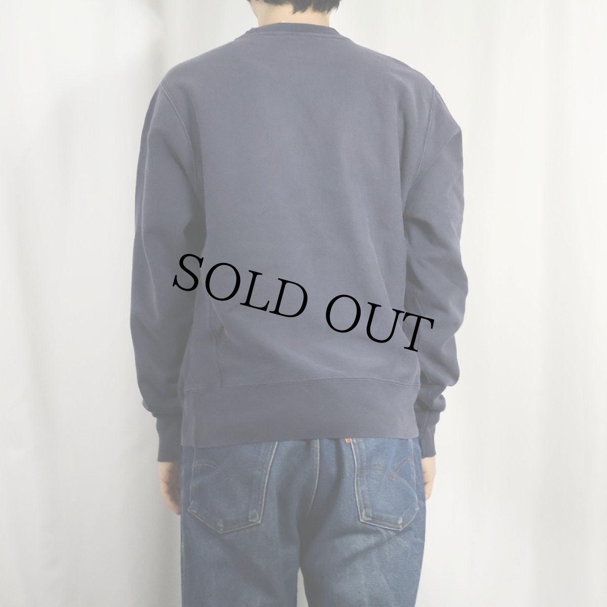 画像3: Champion REVERSE WEAVE "COAST GUARD" プリントスウェット NAVY S (3)