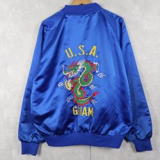 画像1: 80's "U.S.A. GUAM" スーベニアジャケット M (1)