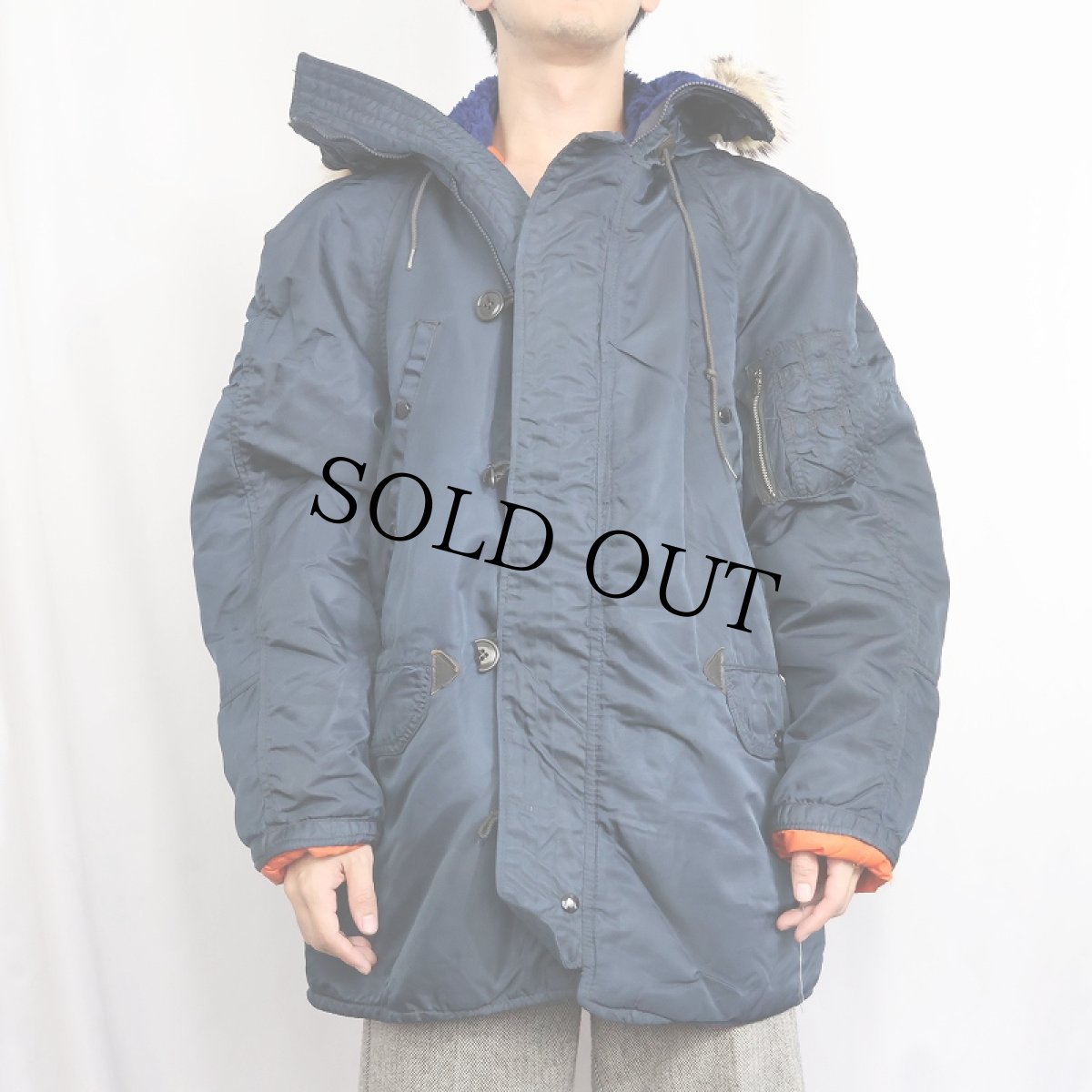 画像2: 70〜80's 民間品 "N-3B TYPE" フライトジャケット MEDIUM (2)