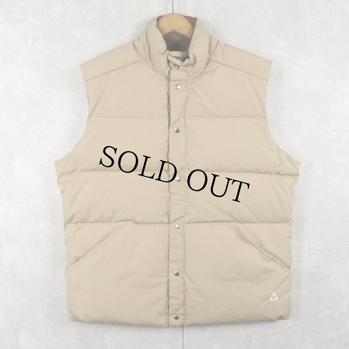 画像1: 80's GERRY USA製 リバーシブル ダウンベスト L (1)