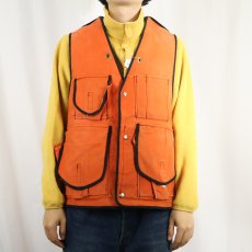 画像2: 60's〜 コットンキャンバス ハンティングベスト (2)