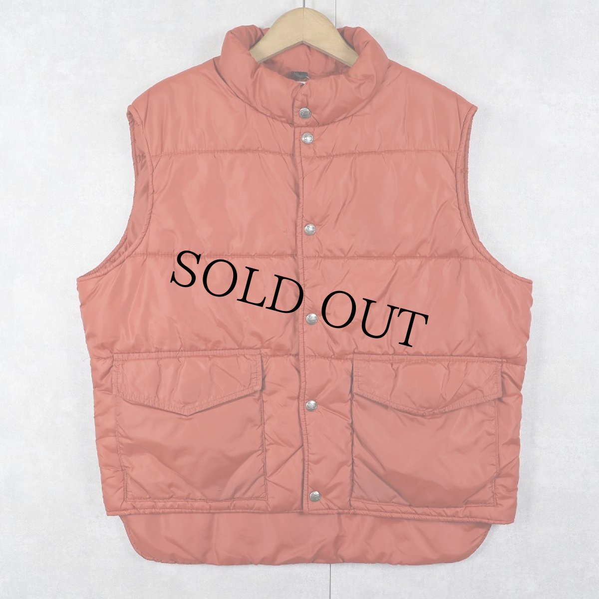 画像1: 80's Woolrich ナイロンダウンベスト L (1)