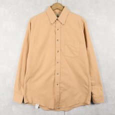 画像1: 80〜90's L.L.Bean シャモアクロスボタンダウンシャツ M (1)