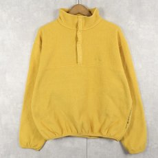 画像1: 80〜90's L.L.Bean USA製 筆記体ロゴ刺繍 ハーフスナップフリースジャケット (1)