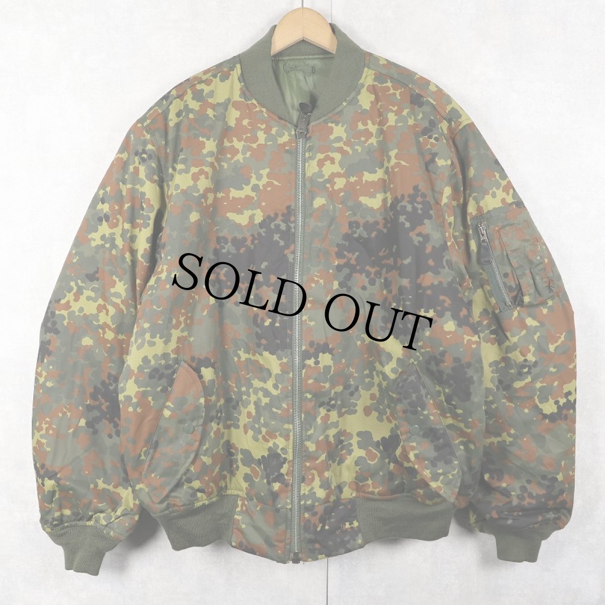 画像1: MA-1 TYPE フレクターカモ柄 フライトジャケット XX-LARGE (1)