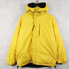 画像2: LANDS' END デタッチャブルフード リバーシブル ナイロンダウンジャケット M (2)