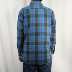 画像3: 80's KEY STONE USA製 チェック柄 ヘビーネルシャツ L (3)