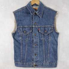 画像1: 60〜70's Levi's 70505 USA製 カットオフ デニムジャケット SIZE34 (1)