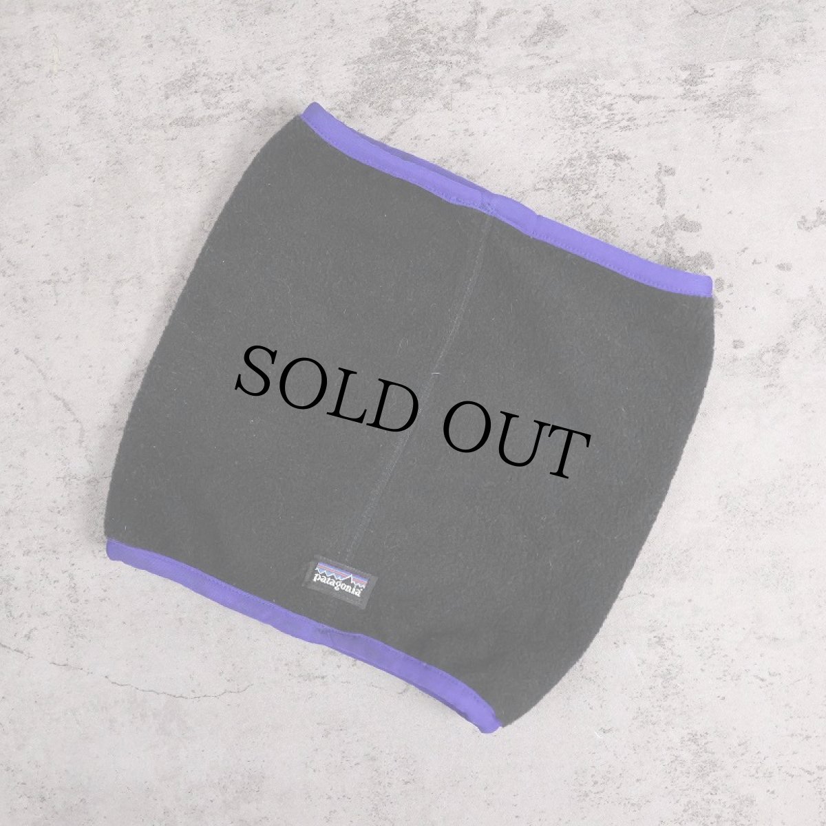 画像1: 90's Patagonia USA製 フリースネックウォーマー BLACK (1)