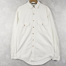 画像1: 90's Eddie Bauer USA製 コットンシャツ M (1)