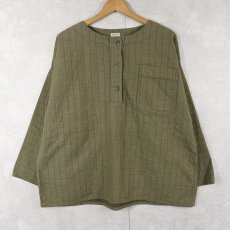 画像1: NAF NAF FRANCE製 ヘンリーネック キルティングジャケット (1)