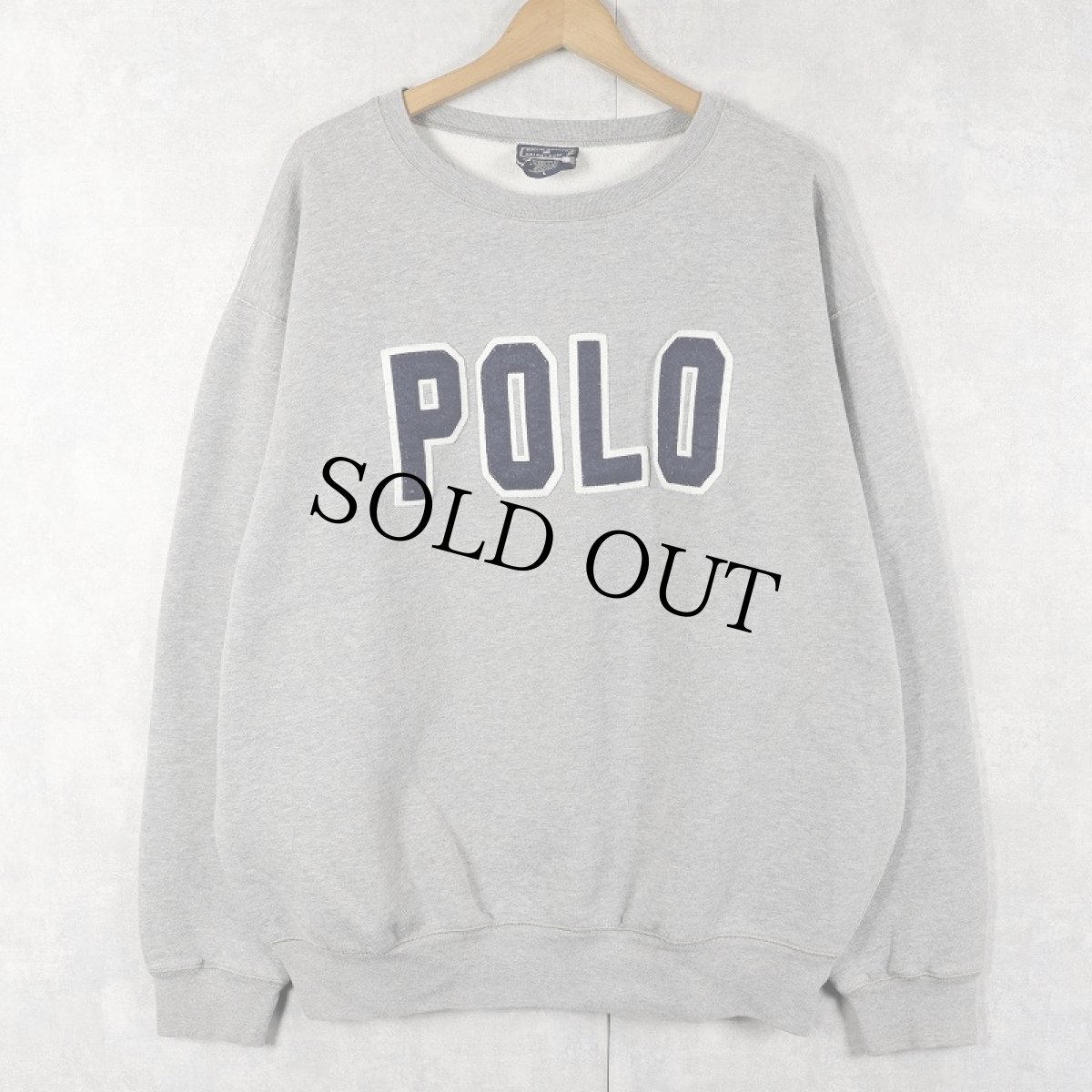 画像1: 90's POLO SPORT Ralph Lauren ロゴワッペン付き スウェット L (1)