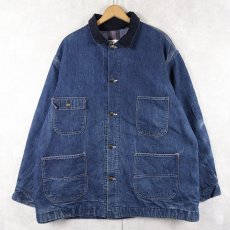 画像1: 70's Sears WORK LEISURE ブランケットライナー デニムカバーオール (1)