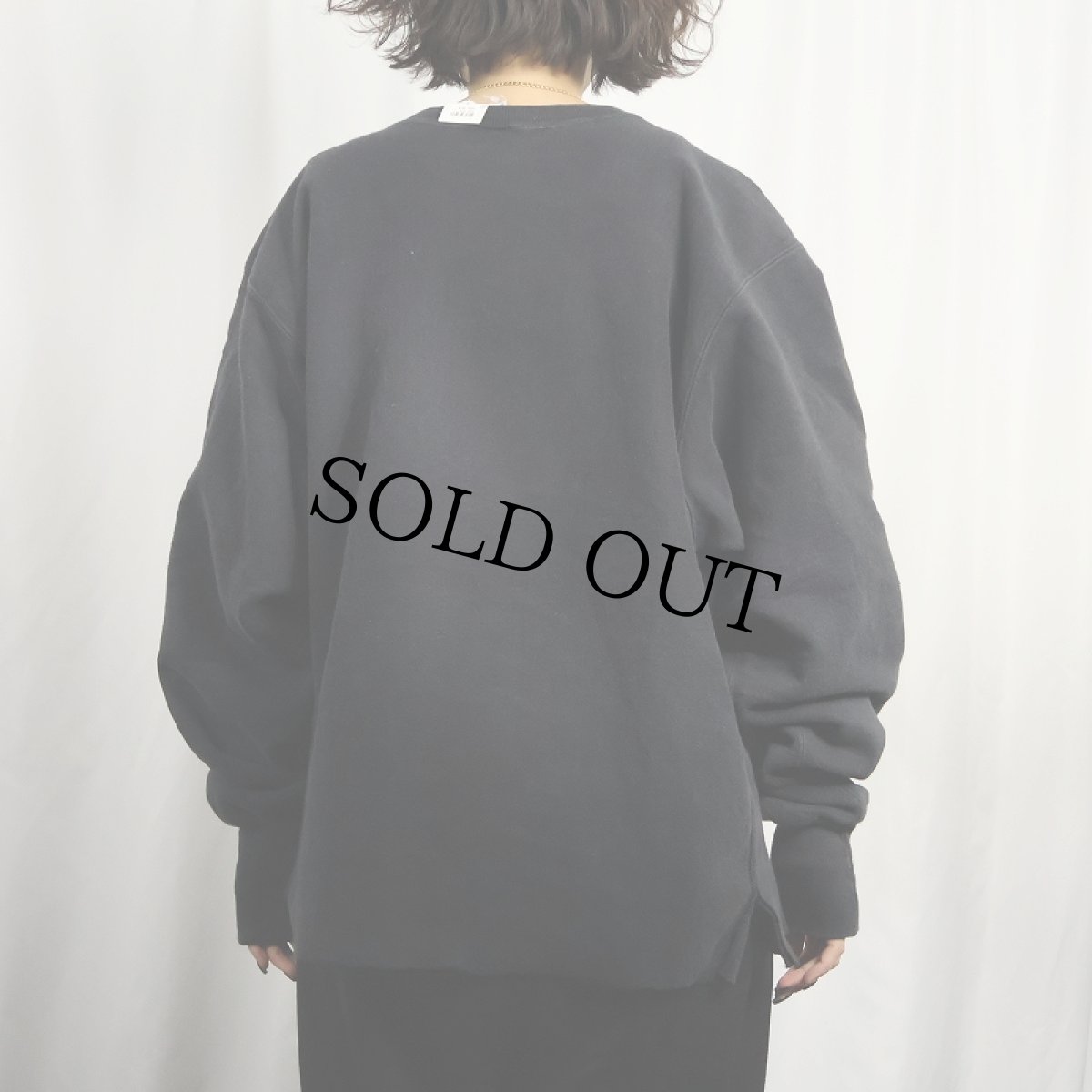 画像3: 90's Champion REVERSE WEAVE USA製 "GUSTTIES" カットオフ プリントスウェット BLACK XXXL (3)