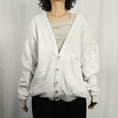 画像2: 90's RUSSELL ATHLETIC USA製 "HIGH COTTON" スウェットカーディガン XL (2)
