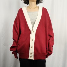 画像2: 90's RUSSELL ATHLETIC USA製 "HIGH COTTON" スウェットカーディガン L (2)