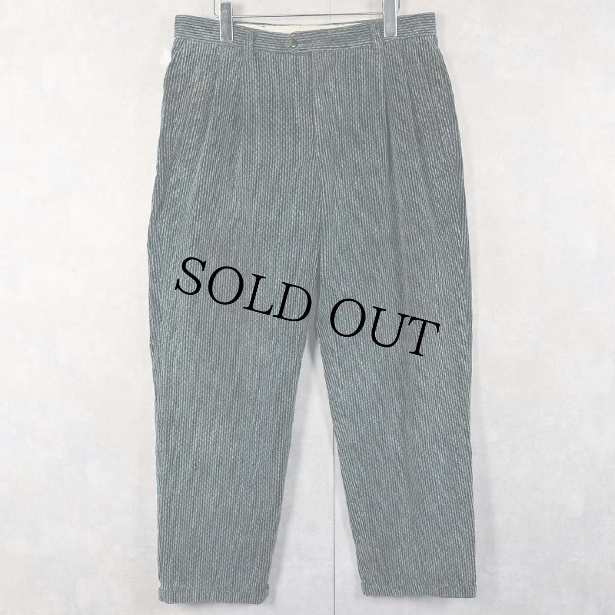 画像1: 80's〜 rosner W-GERMANY製 ネップ混 2タック コーデュロイパンツ W31 (1)