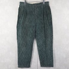 画像1: 80's〜 rosner W-GERMANY製 ネップ混 2タック コーデュロイパンツ W31 (1)