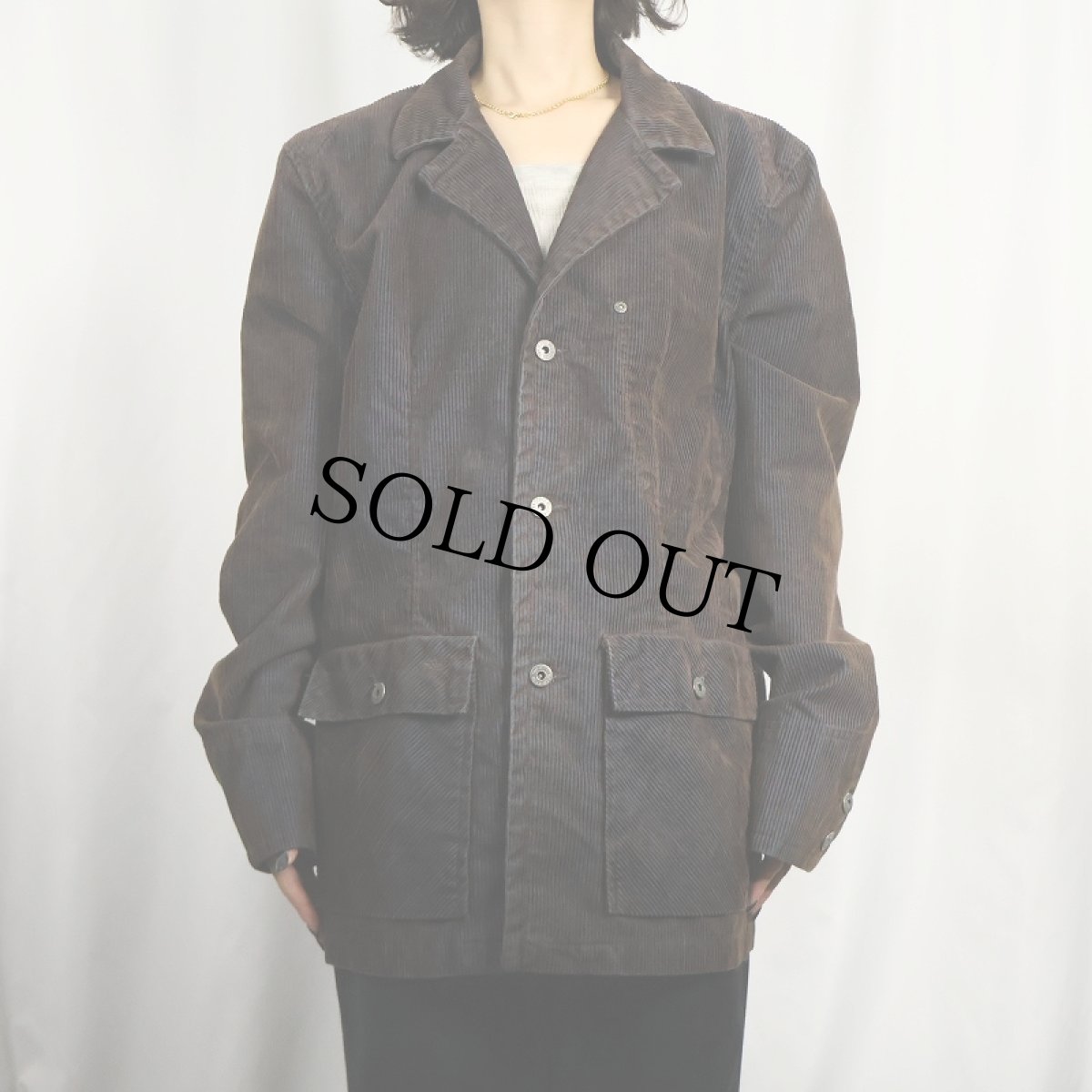 画像2: Trp.Jeans コーデュロイジャケット DARK BROWN XL (2)