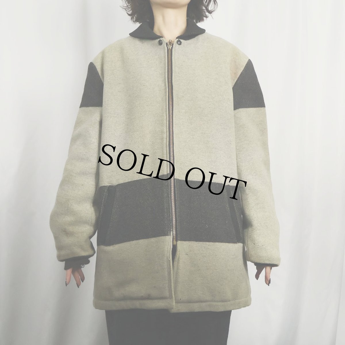 画像2: 50〜60's UNKNOWN ウール ファラオジャケット  (2)