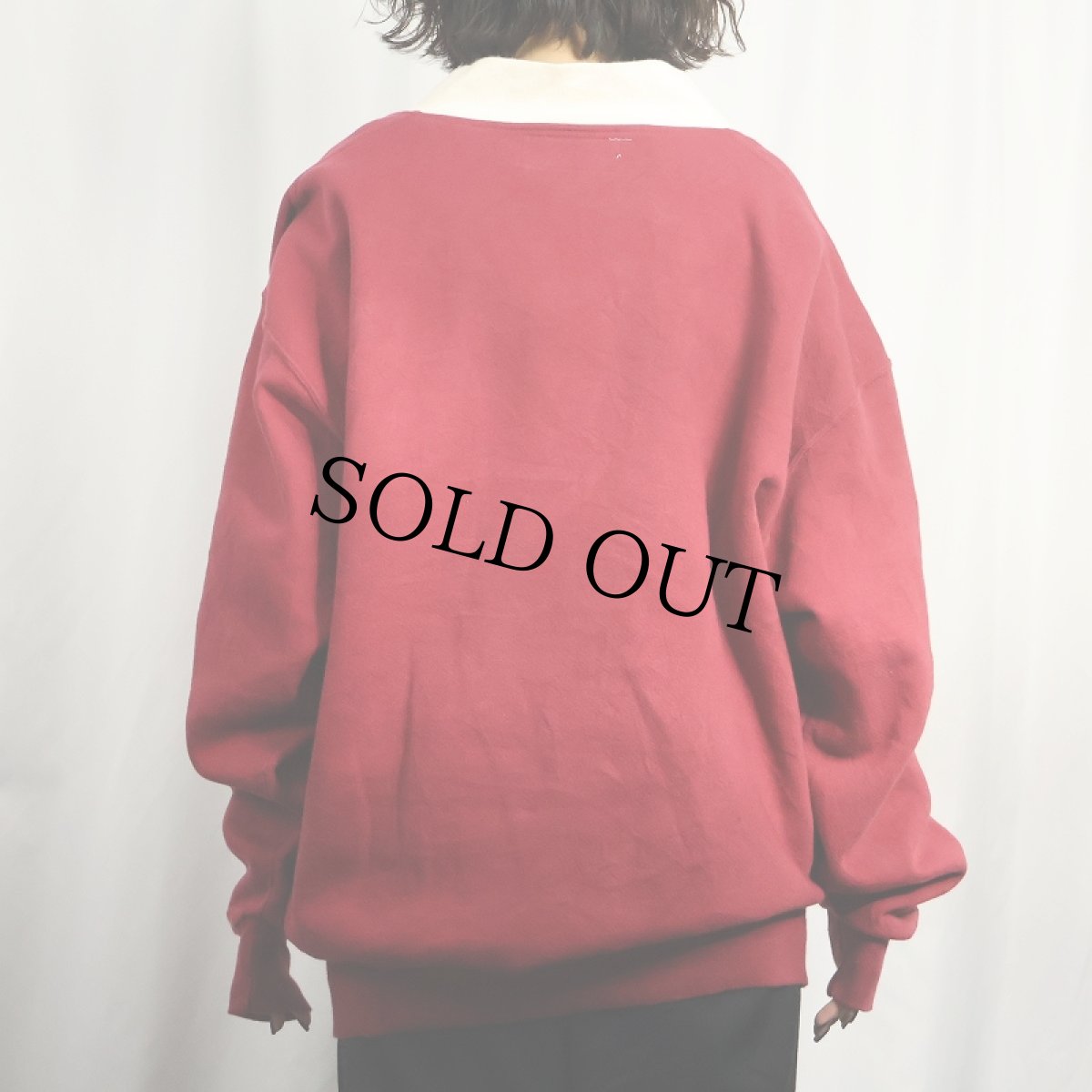 画像3: 90's RUSSELL ATHLETIC USA製 "HIGH COTTON" スウェットカーディガン L (3)