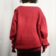 画像3: 90's RUSSELL ATHLETIC USA製 "HIGH COTTON" スウェットカーディガン L (3)