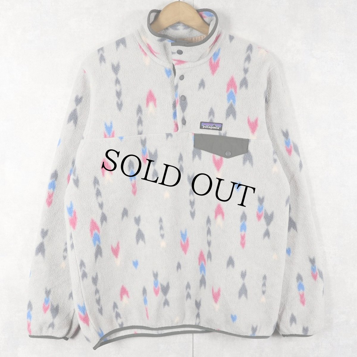 画像1: 2017AW Patagonia 総柄 スナップT L (1)