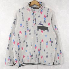 画像1: 2017AW Patagonia 総柄 スナップT L (1)