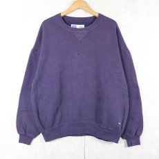 画像1: 90's RUSSELL ATHLETIC USA製 "HIGH COTTON" 前V 無地スウェット XL (1)