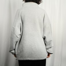 画像3: 90's RUSSELL ATHLETIC USA製 無地 ハーフジップスウェット L (3)