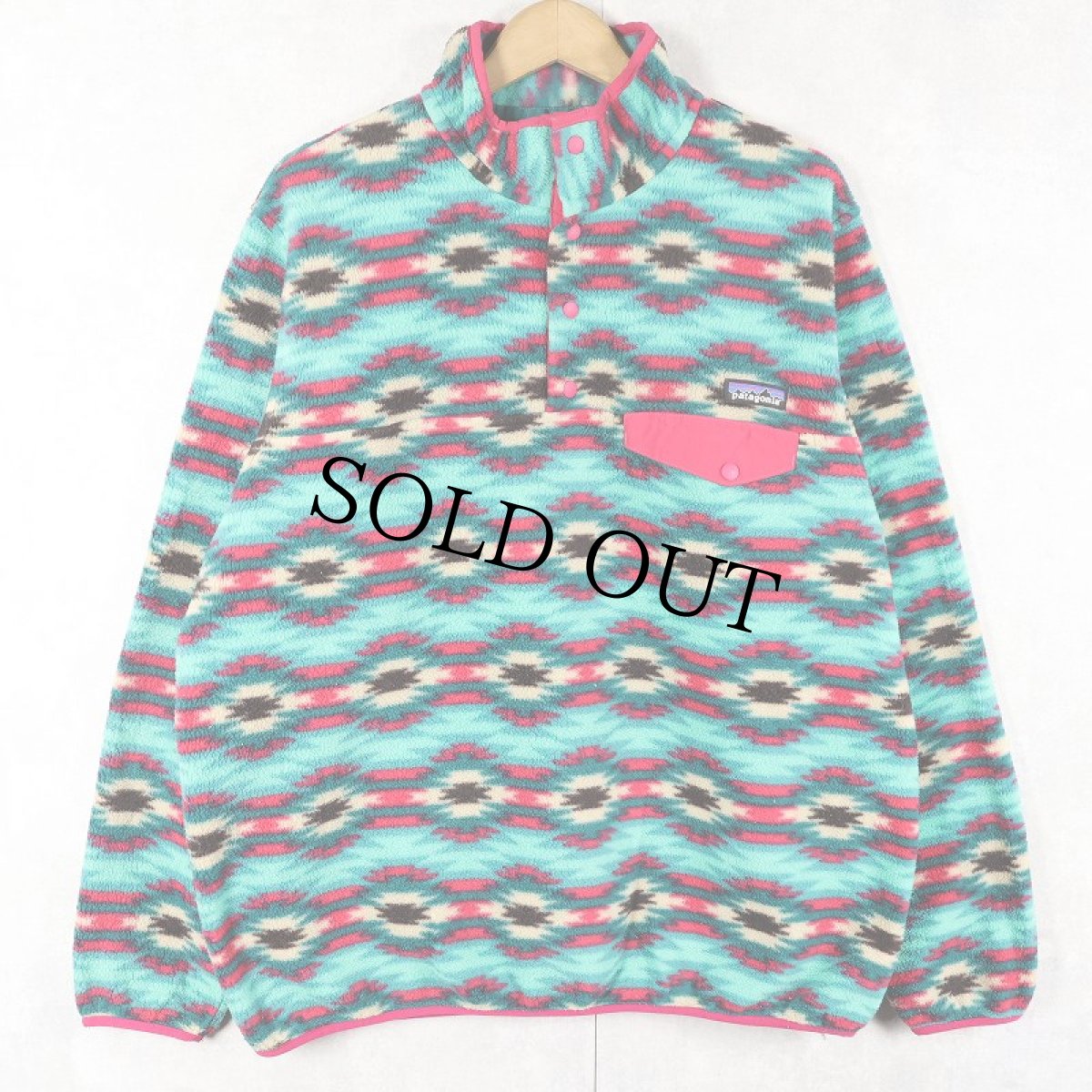 画像1: 2015AW Patagonia 総柄 スナップT XL (1)