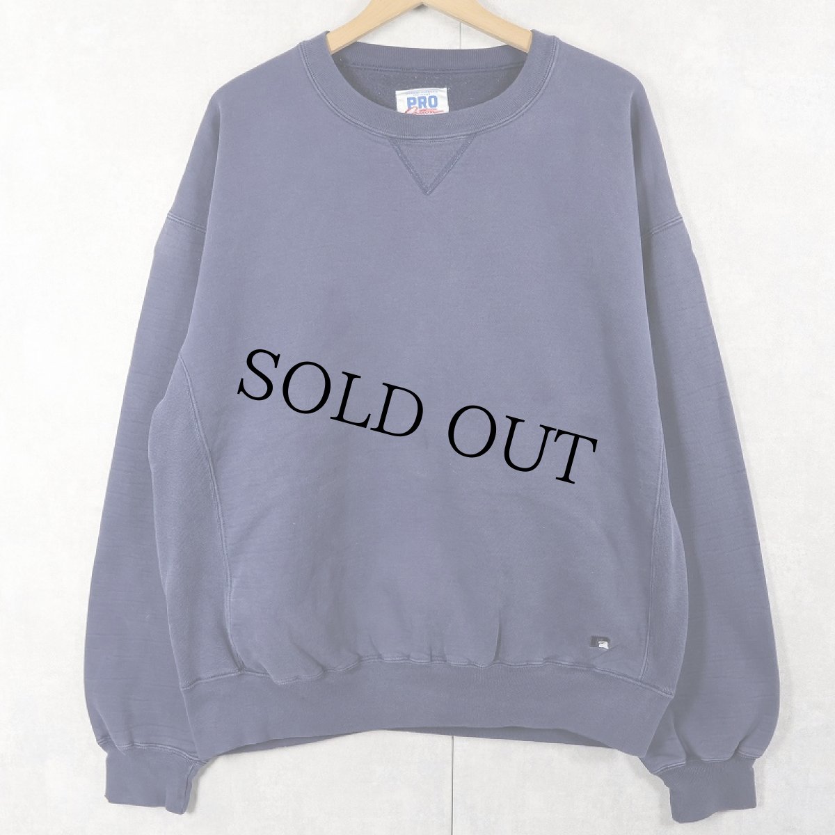 画像1: 90's〜 RUSSELL ATHLETIC USA製 "PRO COTTON" 前V スウェット L (1)