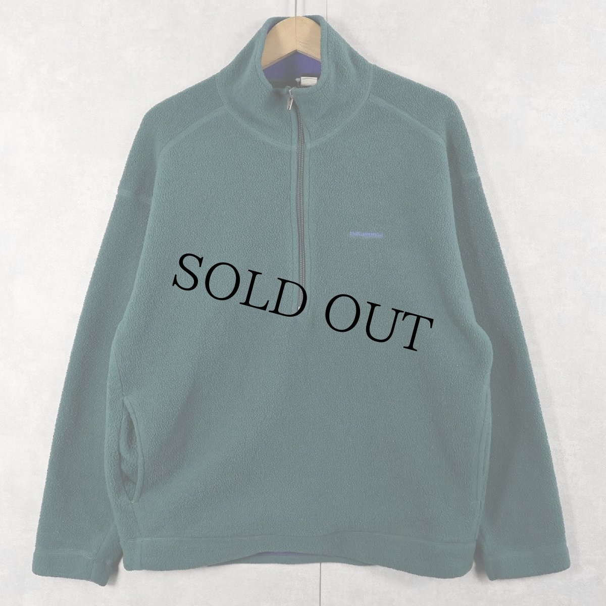 画像1: 90's Patagonia USA製 ハーフジップ フリースプルオーバージャケット M (1)