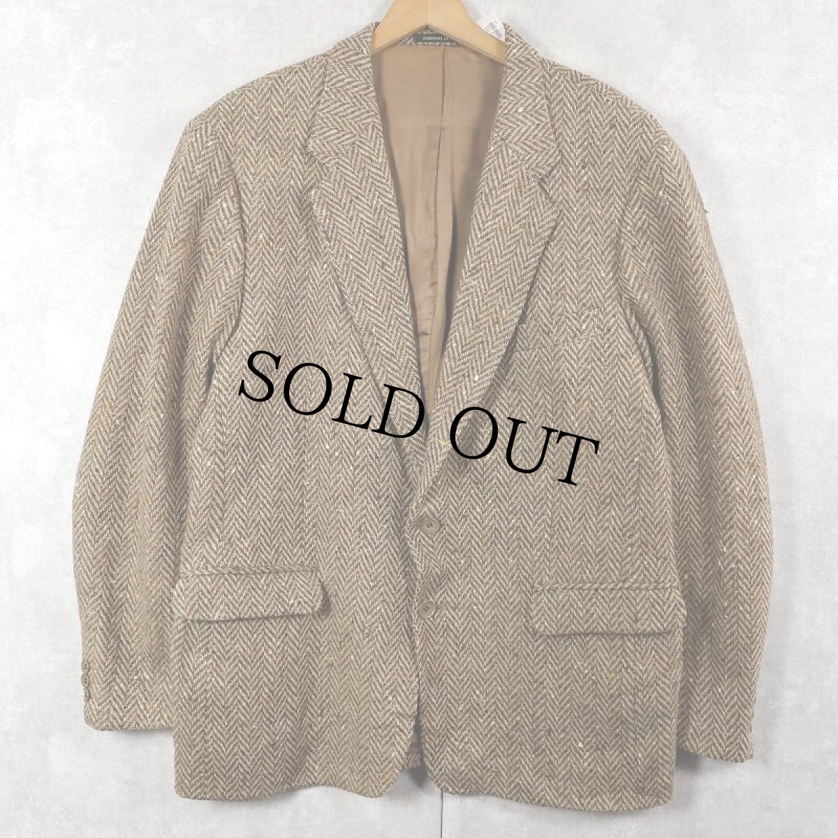 画像1: 80's YVES SAINT LAURENT FRANCE製 カラーネップ混 ウールツイードジャケット (1)