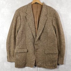 画像1: 80's YVES SAINT LAURENT FRANCE製 カラーネップ混 ウールツイードジャケット (1)