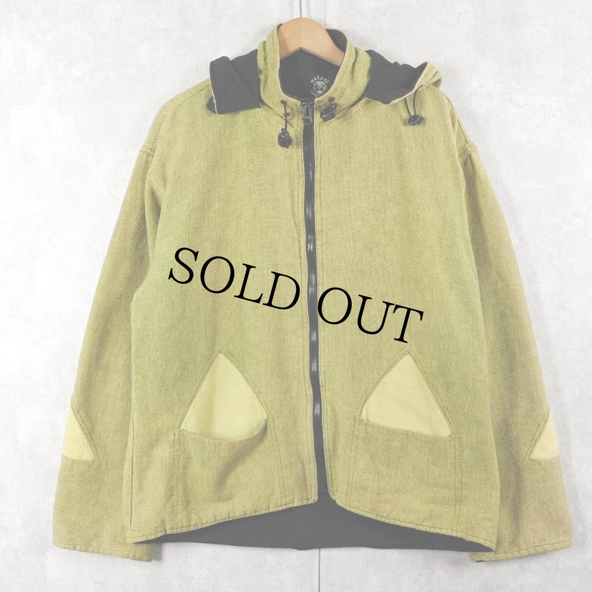 画像1: NATRAJ NEPAL製 デザインコットンジップパーカー (1)