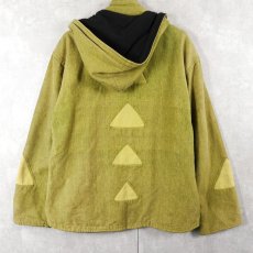 画像2: NATRAJ NEPAL製 デザインコットンジップパーカー (2)