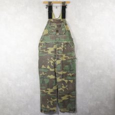 画像1: 80's LIBERTY ウッドランドカモ柄 コットンオーバーオール (1)