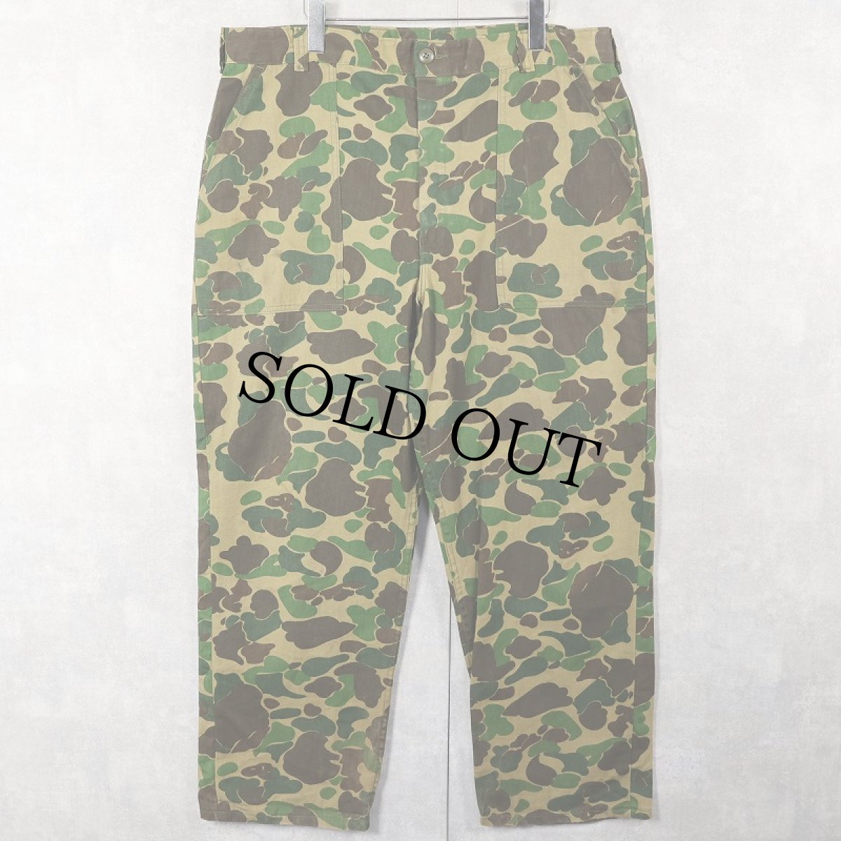 画像1: 70's RANGER ダックハンターカモ柄 ベイカーパンツ W38-39 (1)