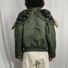 画像3: 70's U.S.AIR FORCE N-2B "コヨーテファー" フライトジャケット X-LARGE (3)