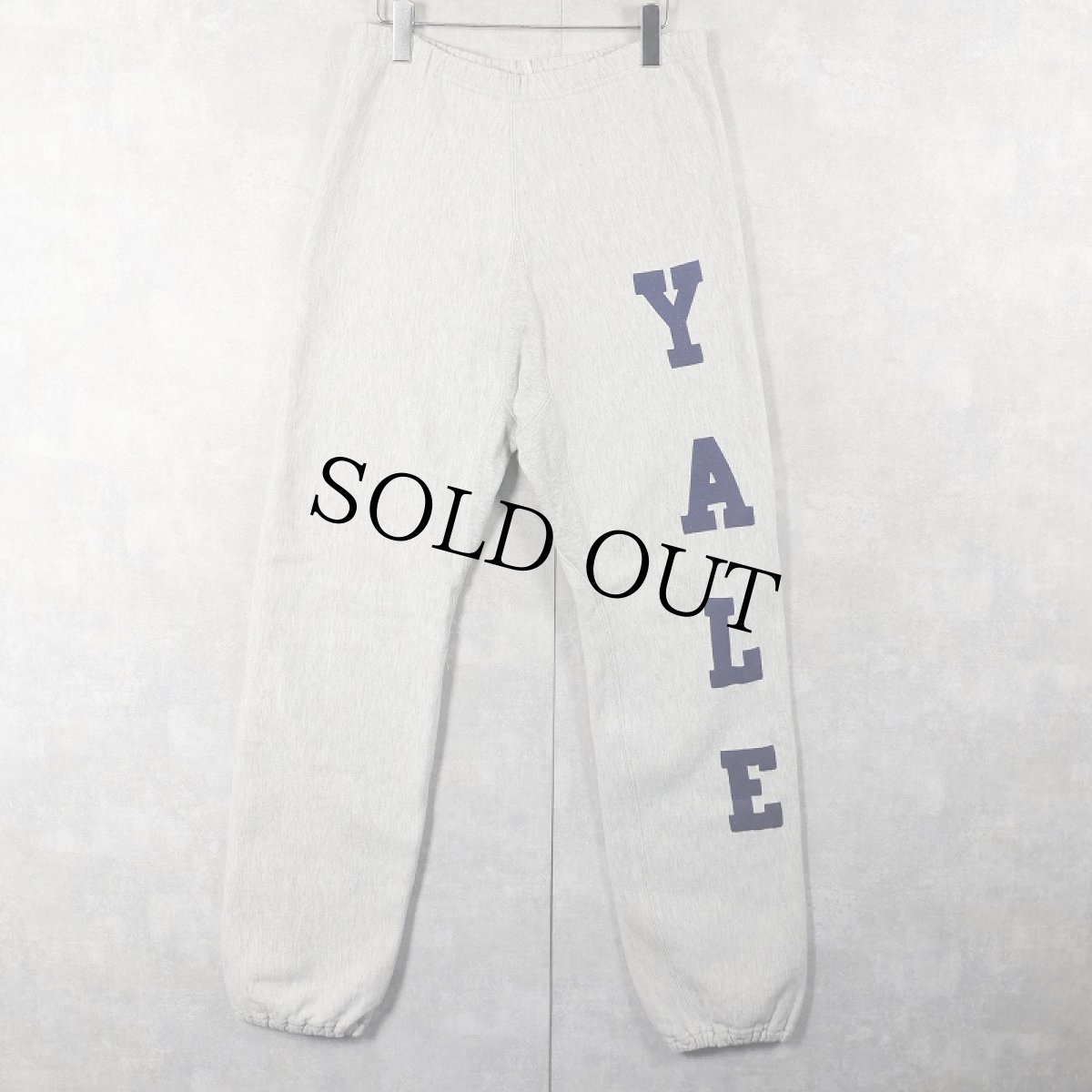 画像1: 80's Champion REVERSE WEAVE トリコタグ USA製 "YALE" プリントスウェットパンツ L (1)