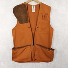 画像1: 70's bob allen "White Oaks Skeet & Trap Range" プリントハンティングベスト M (1)